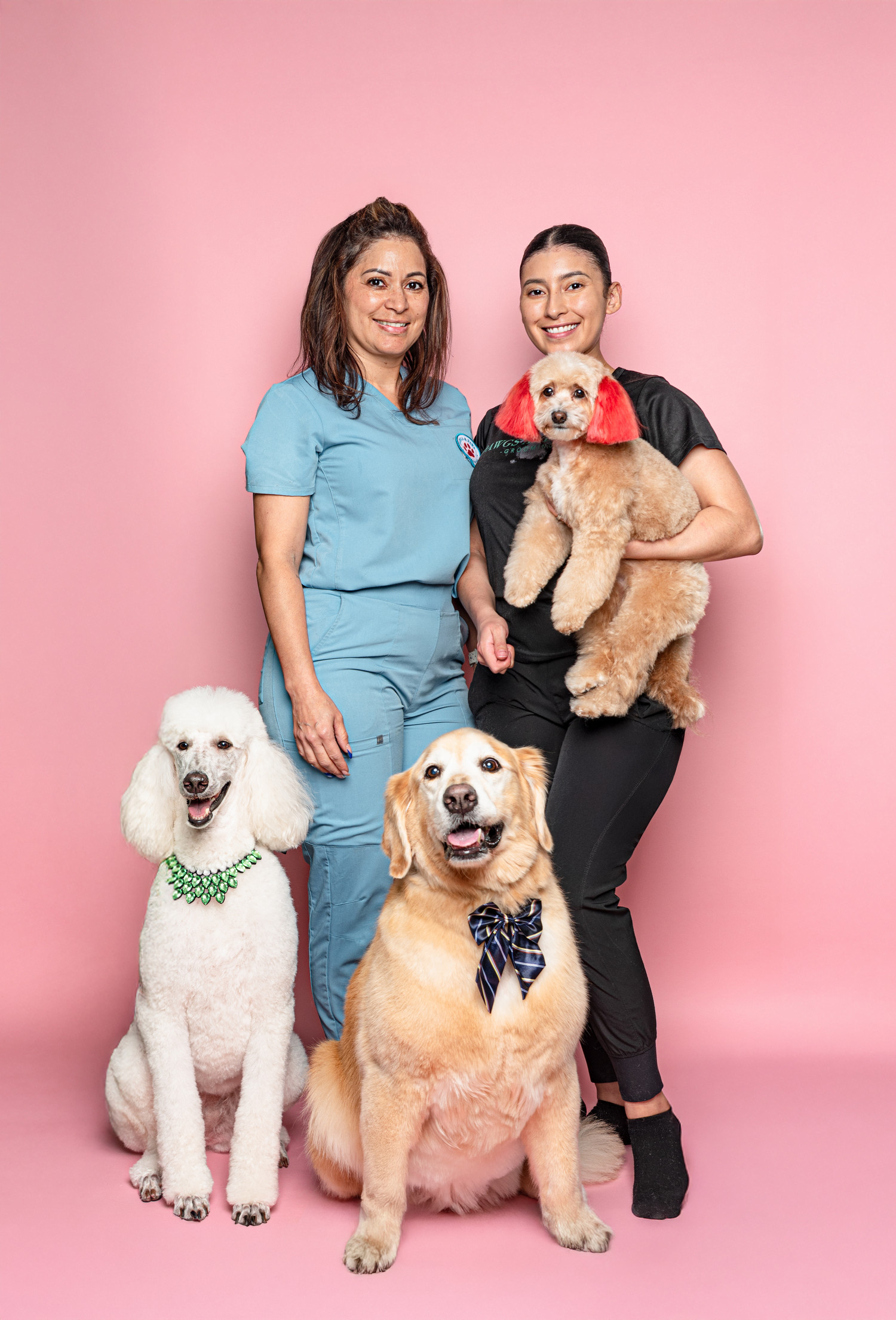 Ada and Ivana, the owners of Dawgs & Paws, with their dogs
